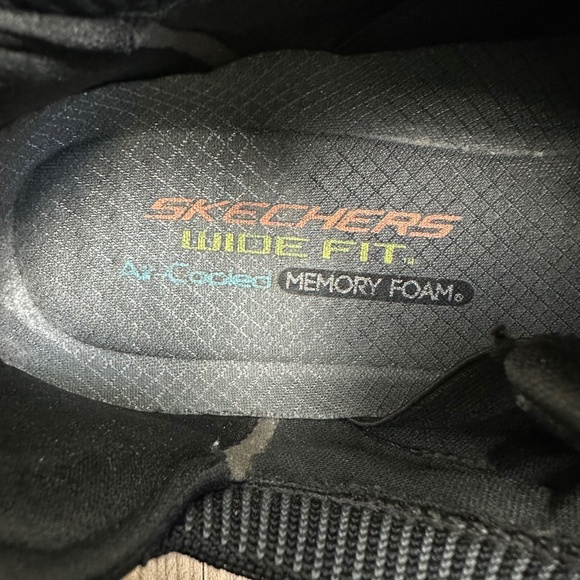 Skechers Elite Flex Hartnell Sneakers 52642 Slip On Black Gray Men 10.5 W - Picture 4 of 7